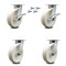 Service Caster 8 Inch Kingpinless Nylon Wheel Caster Swivel Locks 2 Brakes, 4PK SCC-KP30S820-NYR-SLB-BSL-2-BSL-2 - alternate 1